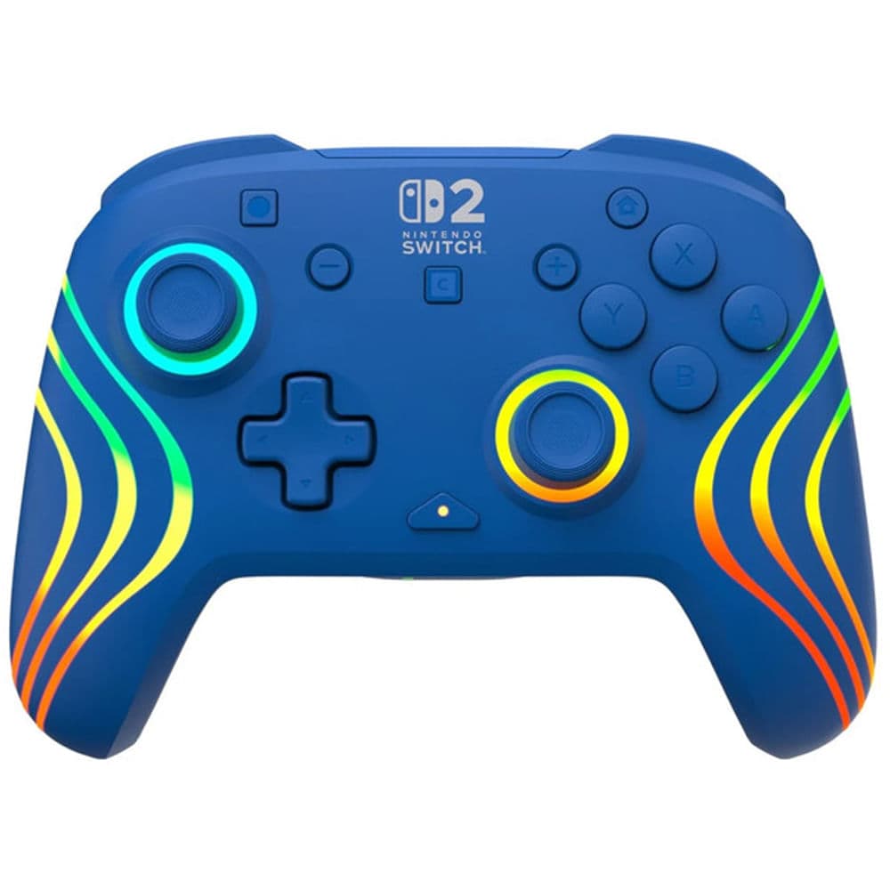 Control inalámbrico Turtle Beach Afterglow Wave RGB para Nintendo Switch 2 Azul
