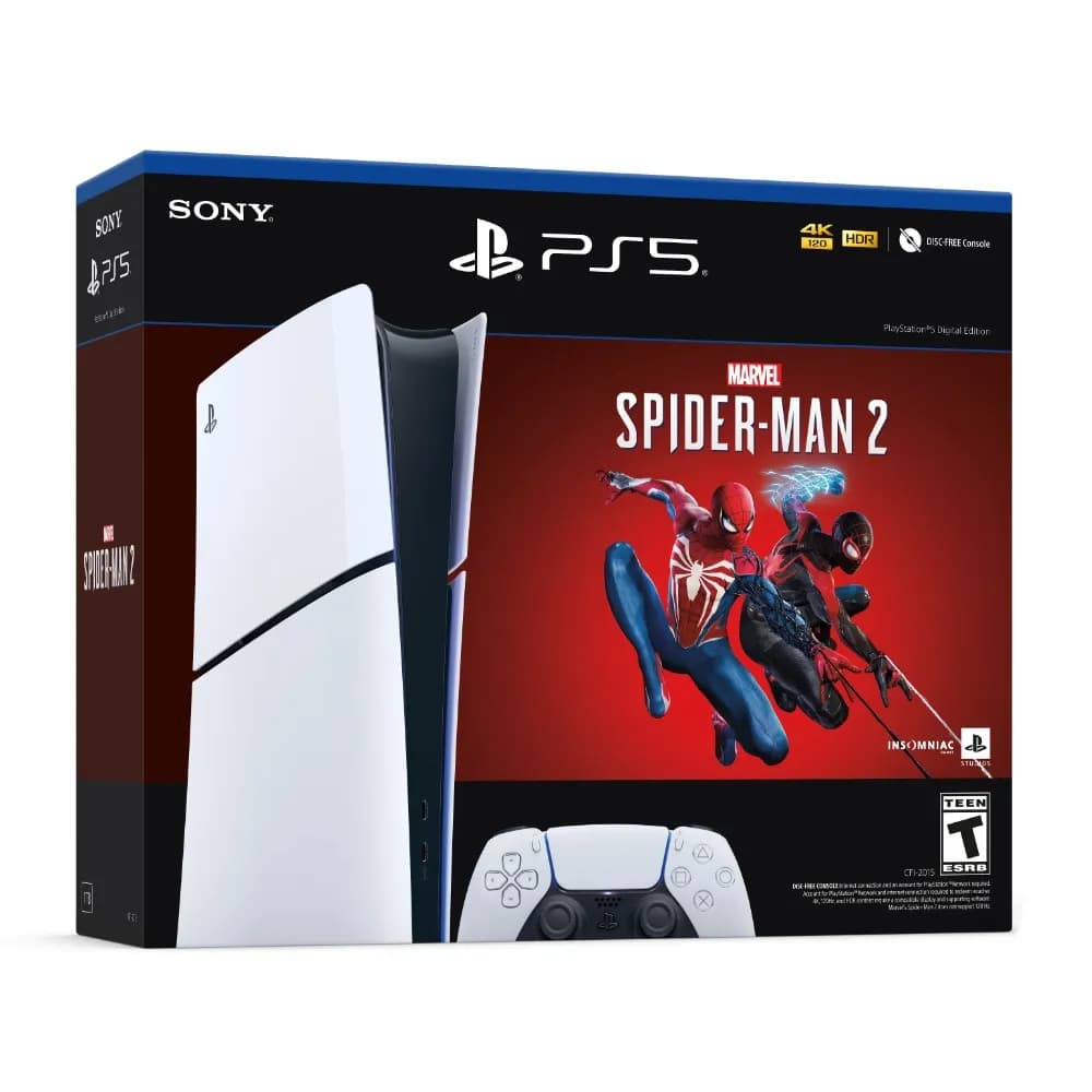 Bundle PlayStation 5 Slim Digital 1 TB con Marvel’s Spider-Man 2