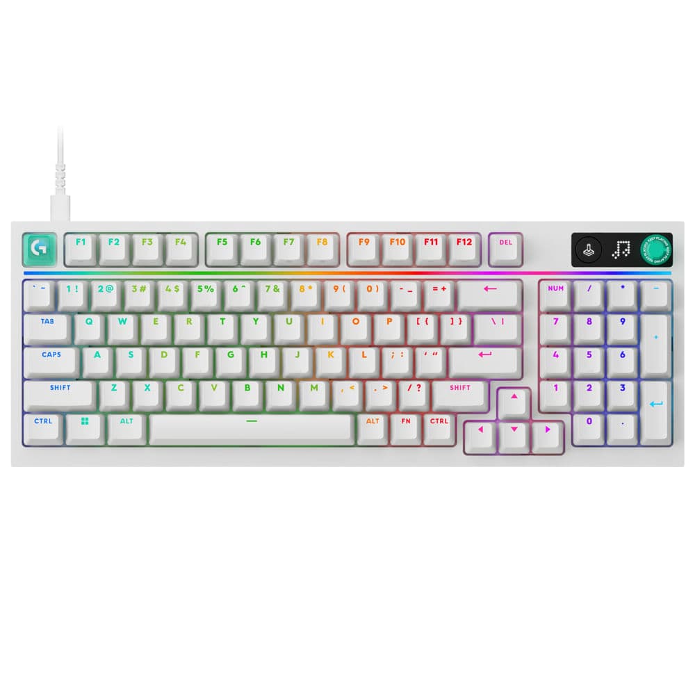 Teclado mecánico gaming Logitech G316 X 98 blanco