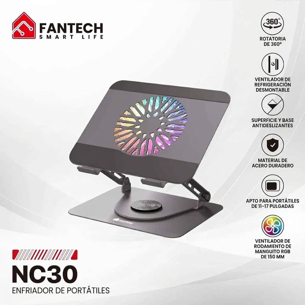 BASE PARA PORTATIL FANTECH NC30 GREY