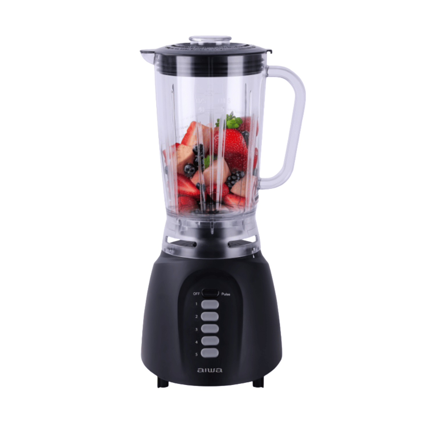 LICUADORA 1.5L V/PLAST 5 VEL 500W NEG AIWA
