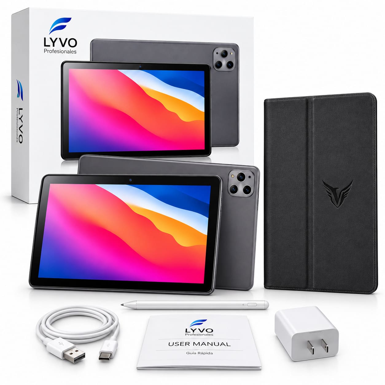 Tablet LYVO pantalla 10.1" Full HD