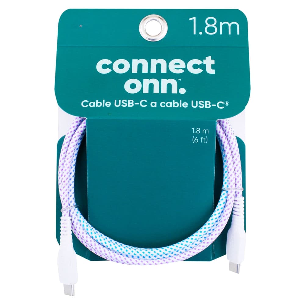 Onn Cable 6 Usb C To Usb C Blends Bpp