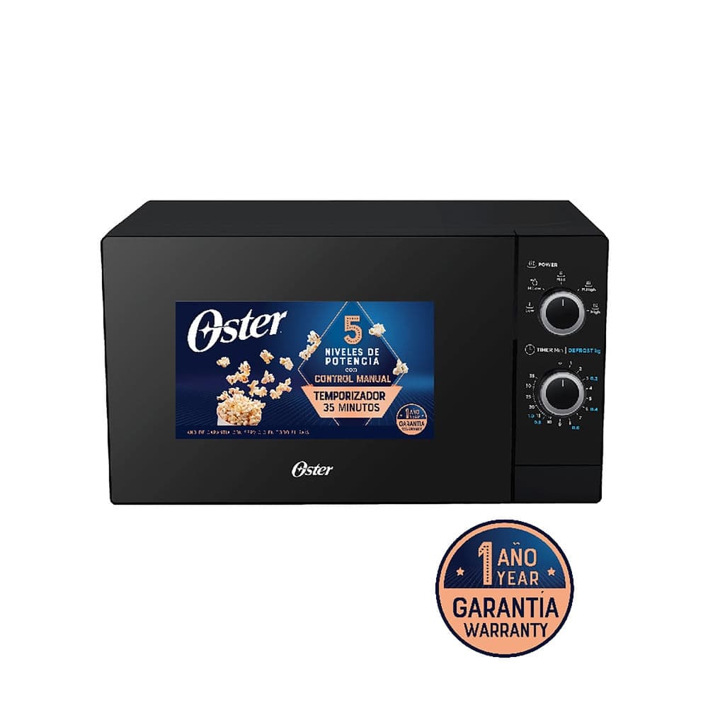 Microondas Oster 0.7 pies cúbicos Nego mecánico Ogm3702