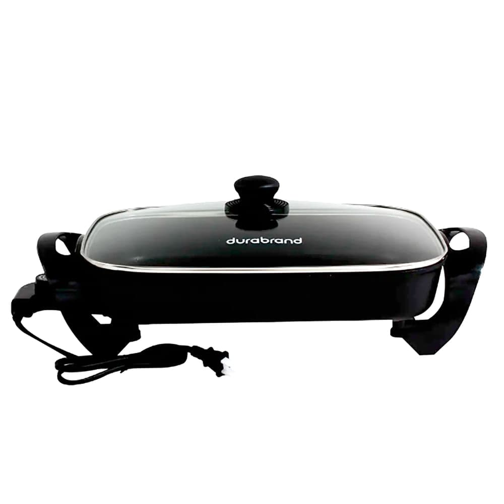 Sarten eléctrico Durabrand 120v 1200w cuadrado