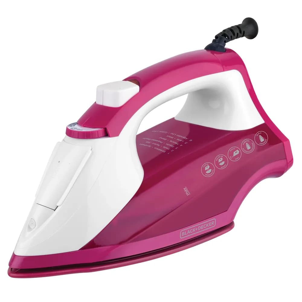 Plancha Black+Decker potente golpe de vapor