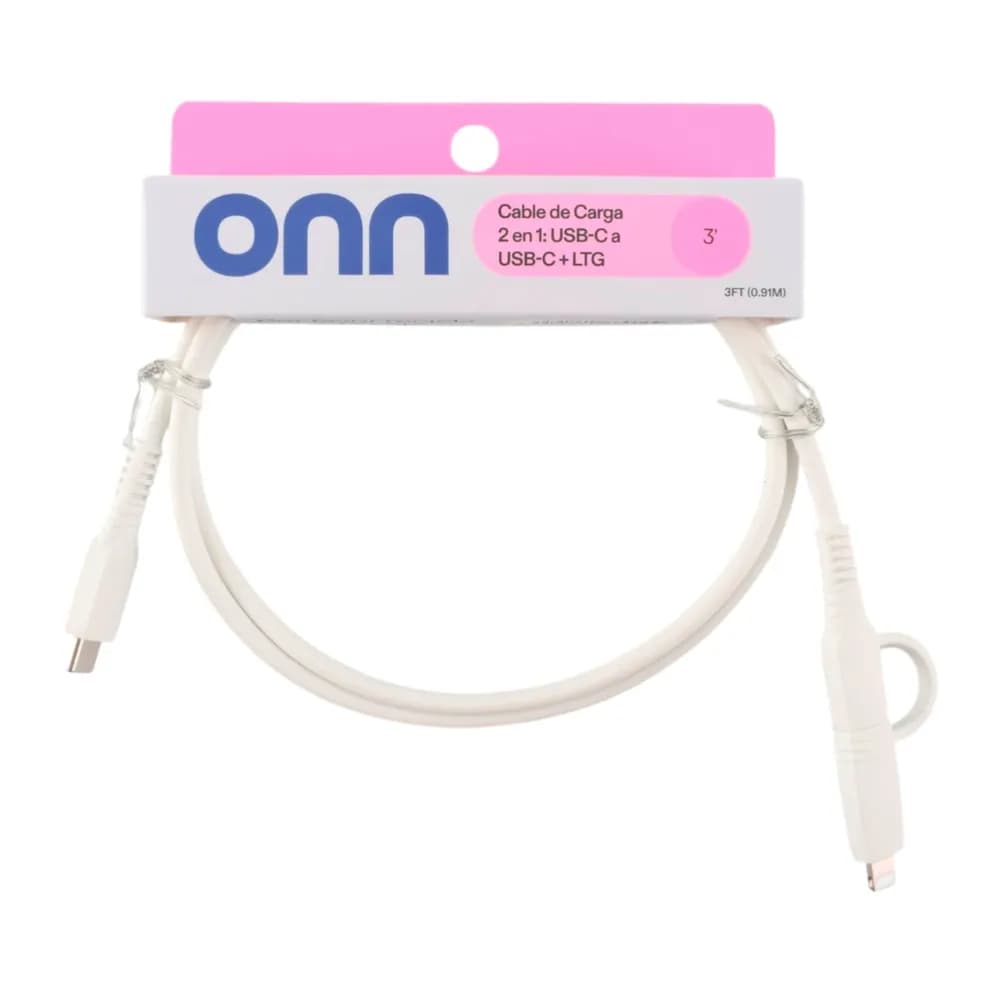 Onn Cable 3 2 En 1 Usb c To Usb c y a